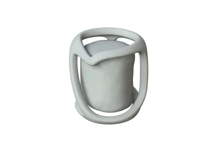 SciFi Shape Object Low Poly Low-poly 3D model 32