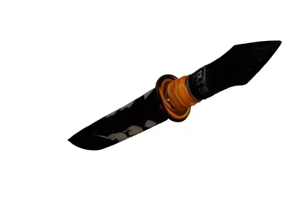 Stylized Tactical Combat Dagger Low-poly 3D model