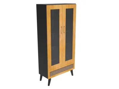 Double Door Cabinet Low-poly 3D model