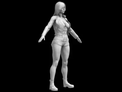 Black Canary Rebirth 3D model