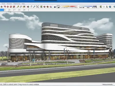 Sketchup Shopping Center A5 3D model