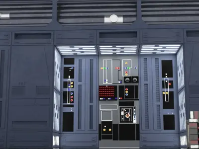 Set 1d - Death Star Alcove 1 1-18 scale Kenner Hasbro 3D Model Pack