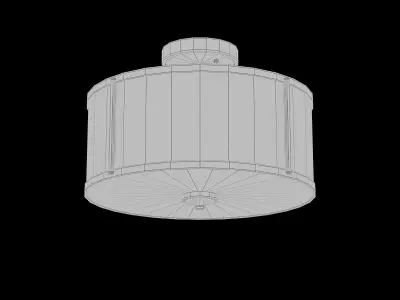Aaru Fabric Semi Flush Mount MK5 3D model