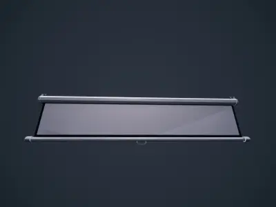 Projector Screen ClassRoom HDRP Low-poly 3D model
