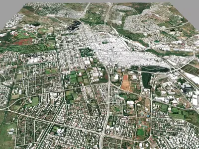 Cityscape Harare Zimbabwe 3D model