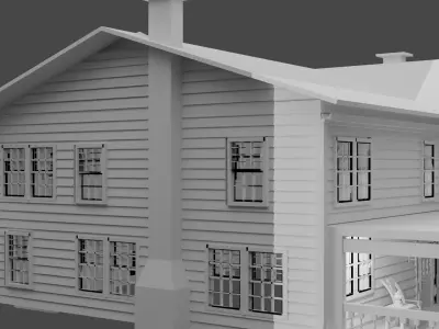 Joel house Low-poly 3D model