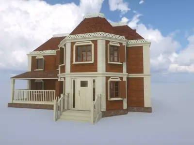 2 floor house 3D model