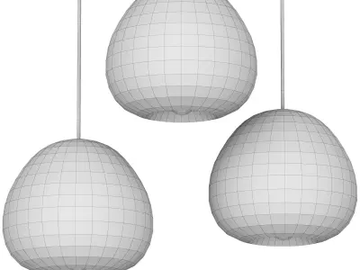Pendant lamp Void Light 15 cm Silver 3D model
