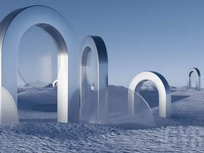 Surreal Landscape Design 3D model