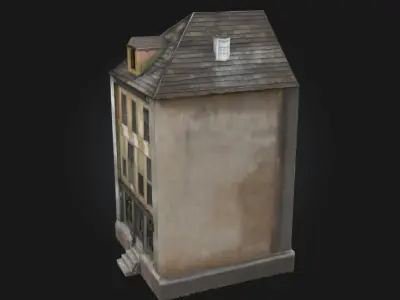 Abandoned Townhouse  Echoes of Urban Decay 3D model