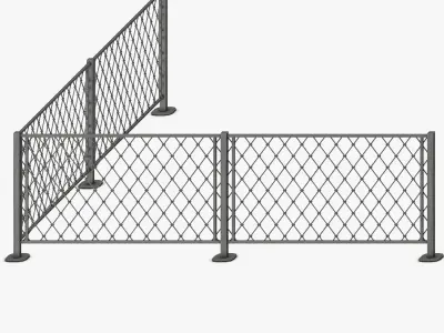 Metal Fence 3D model