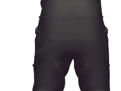 Overalls - Blue Jeans - Unisex Casual Wear - Street Style Cloth 3D model