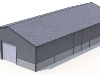 Industrial Building 46 PBR Low-poly 3D model