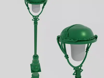 French Lamp Post 3D model
