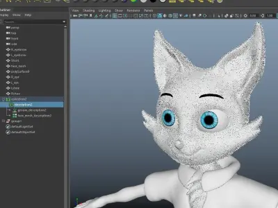 Animated 3dFox Low-poly 3D model