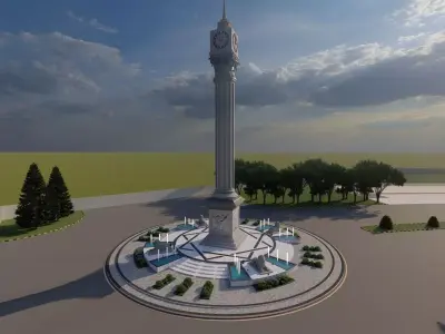 central square monument  3D print model