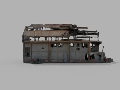 abandoned factory Low-poly 3D model purchase