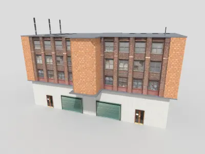 city building 7 Low-poly 3D model