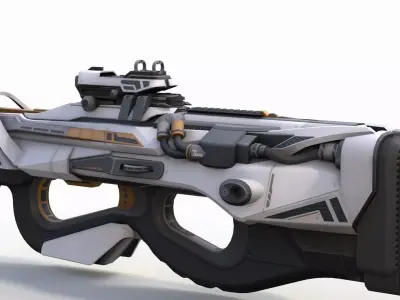 Sci-Fi Laser Gun 2 3D model