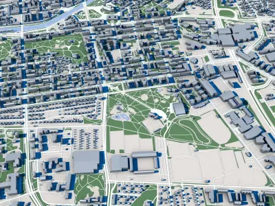 Turku City Finland 3D model