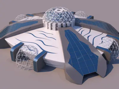 0097 - Organic Building 3D model