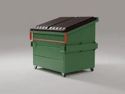 Dumpster - Trash Container 3D model