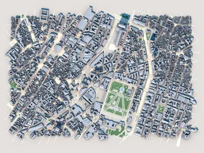 St Michael St Gudula Cathedral Belgium 3D model