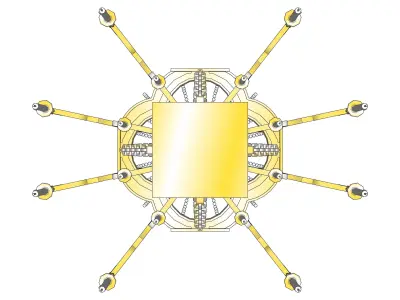 chandelier 06 3D model