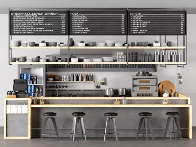 restaurant 01 3D model