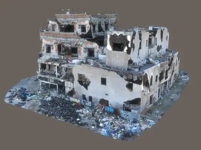  Abandoned Destroyed Building Mega Pack 