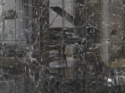 Wall Tiles Museum Laurent Black 60x120 Set 2 Texture
