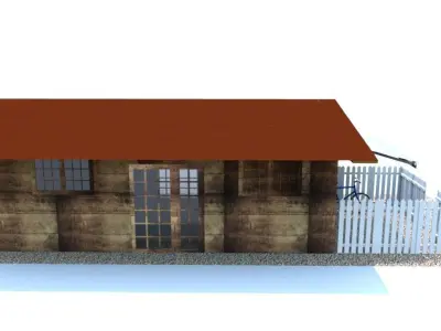 Wood House 3D model order