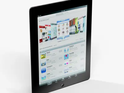 Apple iPad 2 tablet Low-poly 3D model