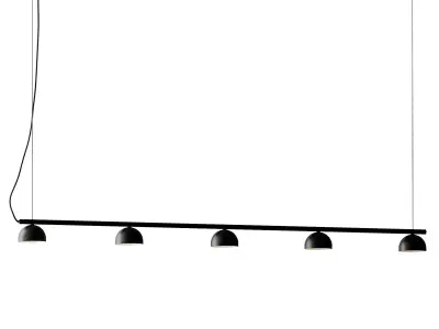 Blush Rail 5 Ceiling Lamp from Northern 3D model