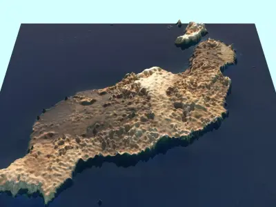 Island Parts of Canary Islands Collection 3D model
