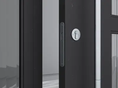 Aluminium door 139 3D model