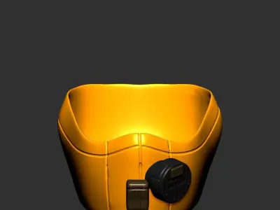 gas mask helmet scifi high poly sculpt  ver 2 3d printable  3D model