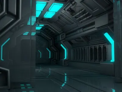 Sci Fi Corridor 3D model