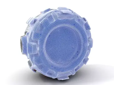 SciFi Energy Sphere Model Pack Low-poly 3D model