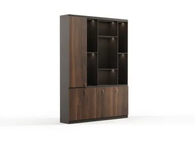 Modern Office High Cabinet File 2 For Director  Free 3D model