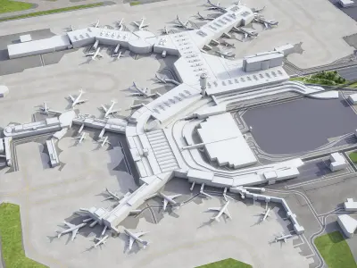 Richmond Low-poly 3D model