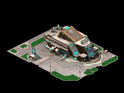 City State Building - Dock 02 3D model