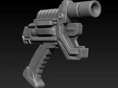 Small Sci-Fi Blaster 3D print model