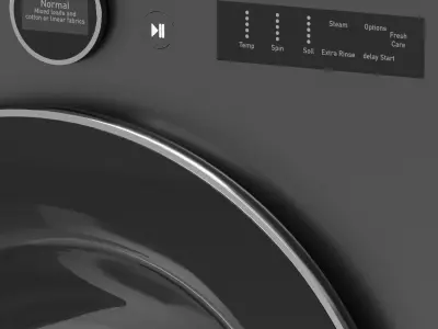 LG dryer machine DLEX6700B 3D model