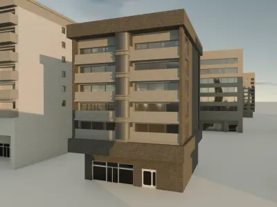 33 Realistic Building Pack 3D model