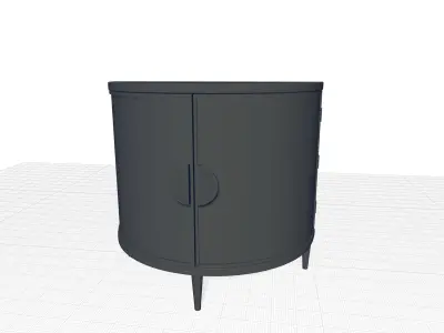 Melange Em Demilune Door Cabinet 3D model