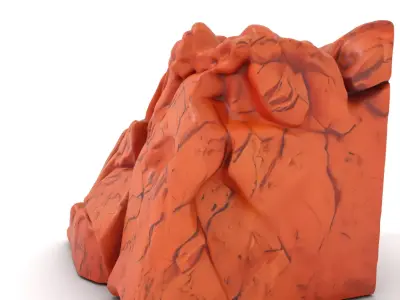 Rustic Cliff Formation model pack Low-poly 3D model