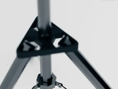 Studio Light Stand Low-poly 3D model