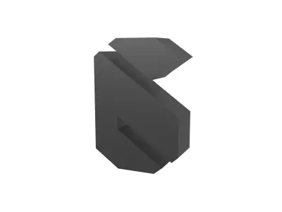 Sci-Fi Number 6 v1 001 Low-poly 3D model