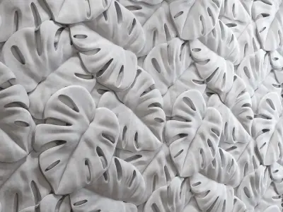 Monstera Panel 3D model